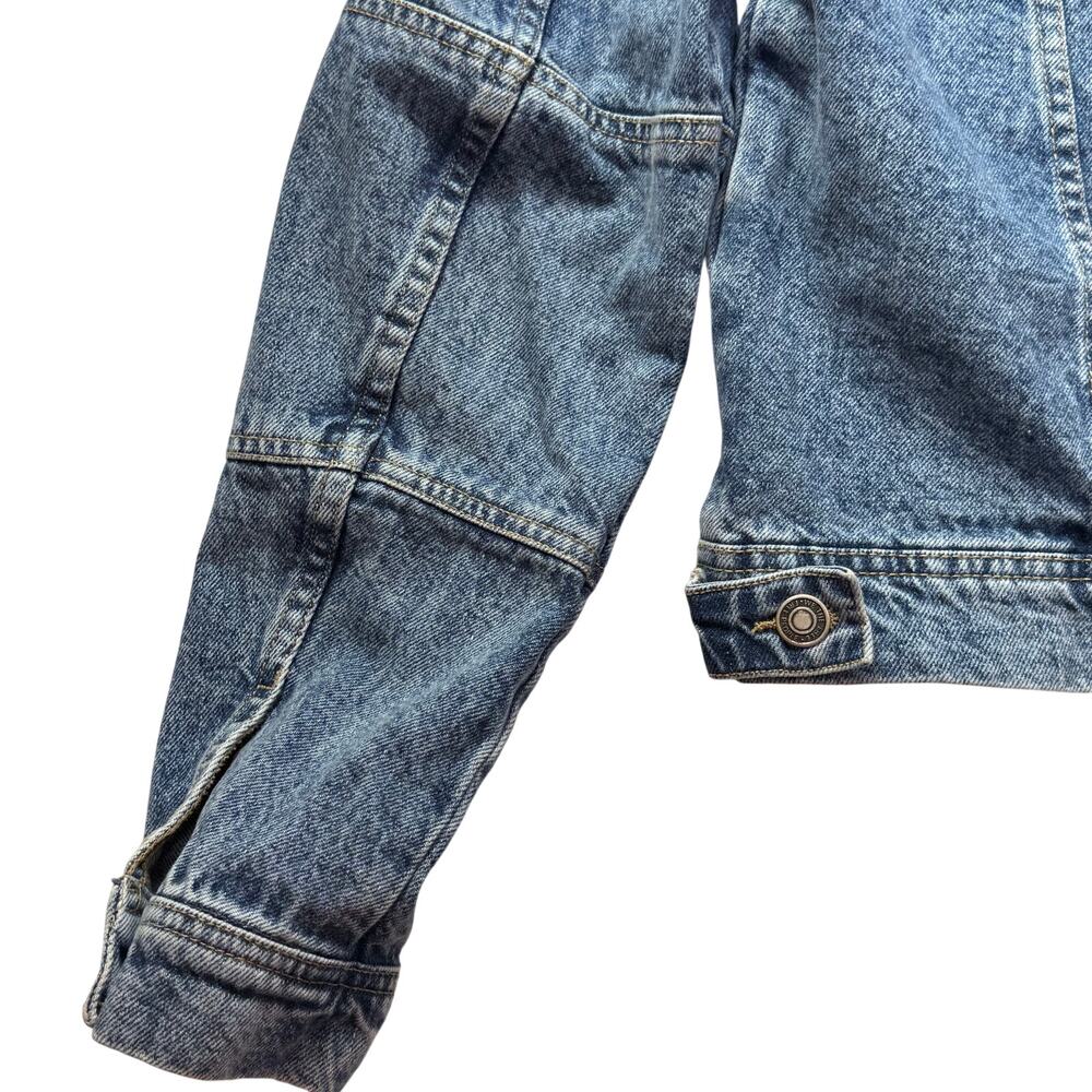 Free People We The Free Rumors Cropped Denim Jacket 100%Cotton Classic/Modern - Picture 12 of 16